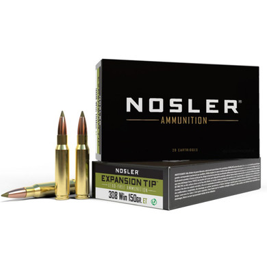 308 Winchester 150 Grain Lead Free Expansion Tip Rifle Ammunition, Box of 20