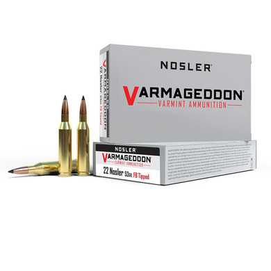 22 53 Grain Varmageddon Varmint Rifle Ammunition, Box of 20