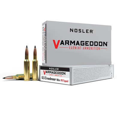 Varmageddon 6.5mm Creedmoor 90gr FB Tipped Rifle Ammunition, Box of 20