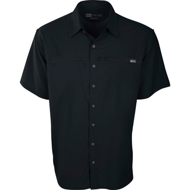 Drake Town Lake Short-Sleeve Shirt Image in Caviar Black