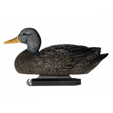 Refuge Series Floating Black Duck Decoys, 6 Pack