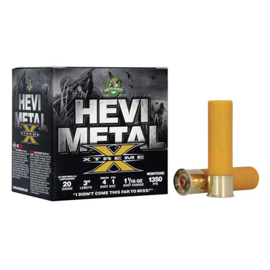 20 Gauge 3" 1 1/16 oz 1350FPS HEVI-Metal Xtreme Shotshells, Case of 250