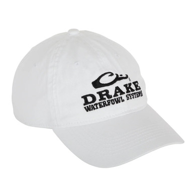 Drake Waterfowl White Out Cotton 6-Panel Ball Cap Image in White