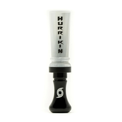 Elite Duck Calls Big Hurrikin Single Reed Duck Call Image in White-Pearl Black