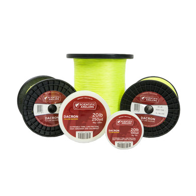 Scientific Anglers Dacron Backing 20 lb. - 100 Yards Image in Yellow