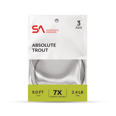 Absolute Trout Leader 9' - Three Pack