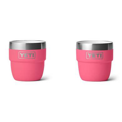 Yeti Rambler 4 oz. Stackable Espresso Cups 2 Pack Image in Tropical Pink