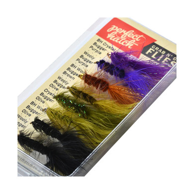 Perfect Hatch Grab N' Go Wooly Bugger Fly Assortment Close-Up Image