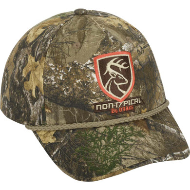 Drake Non-Typical 5-Panel Cap Image in Realtree Edge