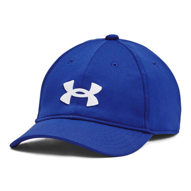 Under Armour Boys' Blitzing Adjustable Hat Image  in Royal-White