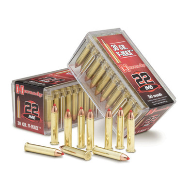 Hornady 22 WMR 30 Grain V-MAX Varmint Express Rimfire Ammunition Image