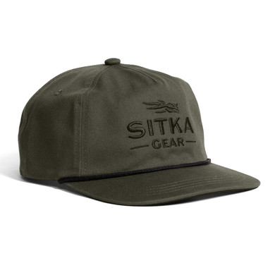 Sitka Cornerstone Unstructured Snapback Hat Image in Deep Lichen