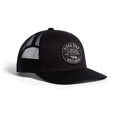 Sitka Altitude Mid Pro Trucker Hat Image in Sitka Black