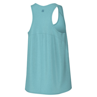 Huk Women's Waypoint Flow Tank Back Image in Marine Blue