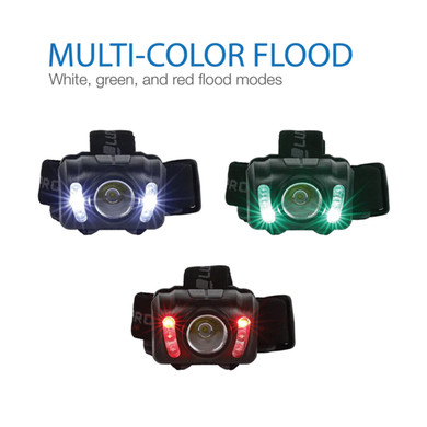 LuxPro LED 303-Lumen Multi-Color Headlamps 6 Pack Multi-Color Image
