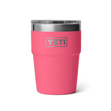 Yeti Rambler 16 oz. Stackable Cup with Magslider Lid Single Image in Tropical Pink