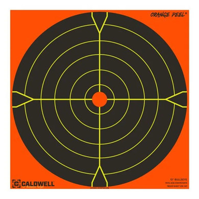 Orange Peel Bullseye 5.5" Targets - 10 Sheets