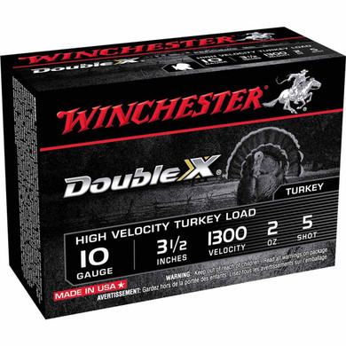 10 Gauge 3 1/2" 2oz 1300FPS Double-X High Velocity Turkey Load, Box of 10