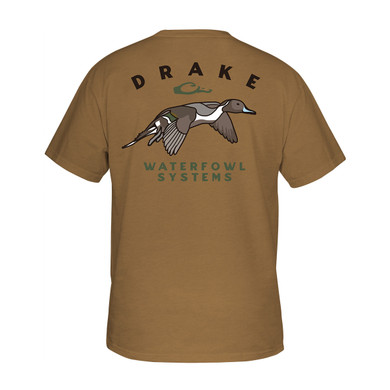 Drake Waterfowl Retro Northern Pintail Short-Sleeve T-Shirt Back Image