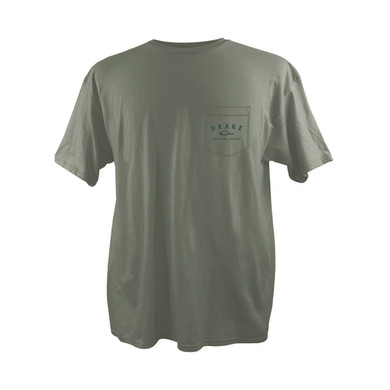 Drake Waterfowl Deep Roots Short-Sleeve T-Shirt Front Image in Desert Sage