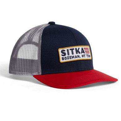 Sitka Patriot Mid Pro Trucker Hat, Eclipse