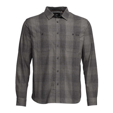 Sitka Ambary Long-Sleeve Shirt Main Front Image in Obsidian Plaid