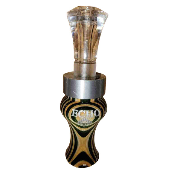 Echo Calls Diamondwood Double Reed Duck Call Image in Mint Green