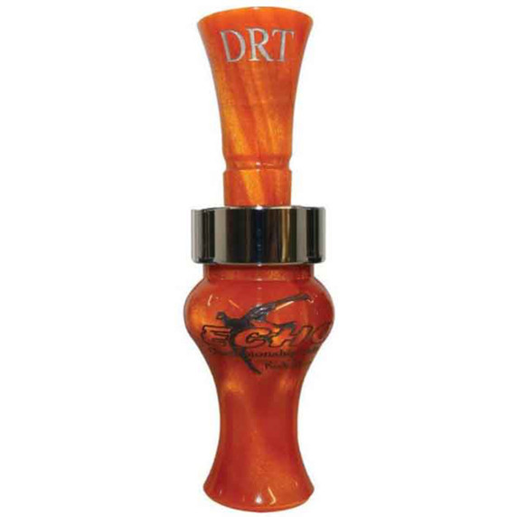 Echo Calls Double Reed Timber Duck Call in Orange Pearl