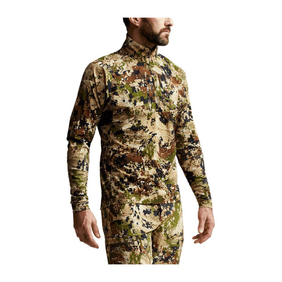 Sitka Ascent Long Sleeve Shirt Model Image in Subalpine