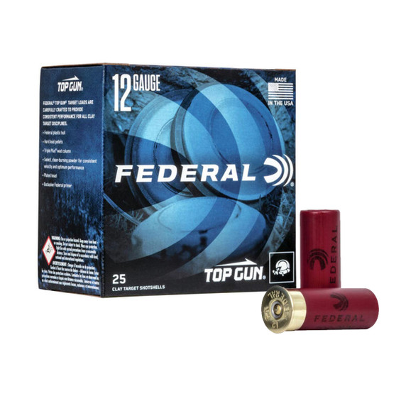 12 Gauge 2 3/4" 1 1/8oz 1145FPS Top Gun Game & Target Shotgun Shells, Case of 250