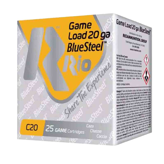 Rio 20 Gauge 2 3/4" 7/8 oz 1345FPS Game Load BlueSteel Lead Free Waterfowl Game Loads Product Image