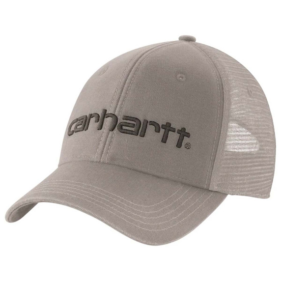 Canvas Mesh-Back Logo Cap