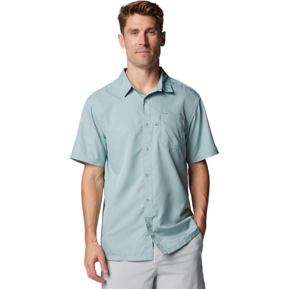 Columbia Men's PFG Slack Tide Camp Shirt - Crushed Blue