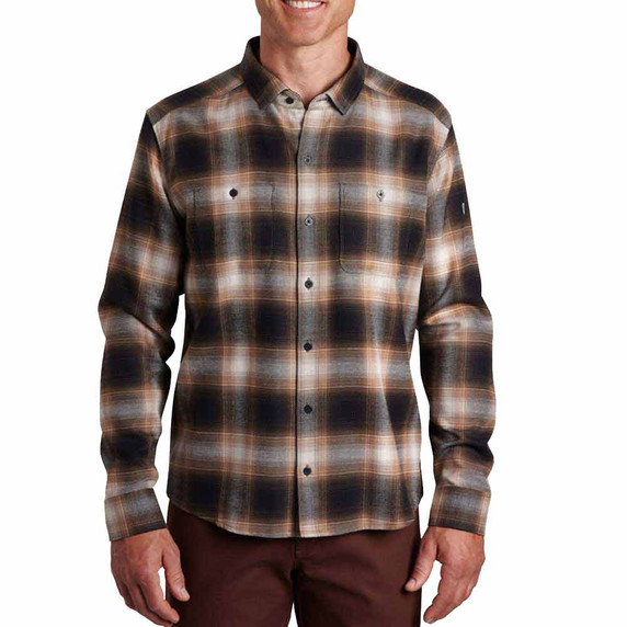 Kuhl Law Flannel Long Sleeve Shirt - Dark Earth