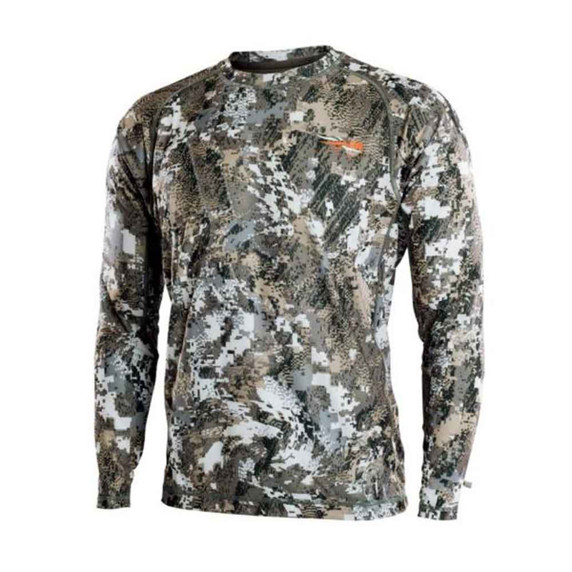 Sitka Core Lightweight Crew Long Sleeve Image in Elevated II