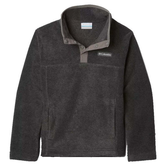 Columbia Youth Steens Mountain 1/4-Snap Fleece Pullover Image in Charcoal Heather