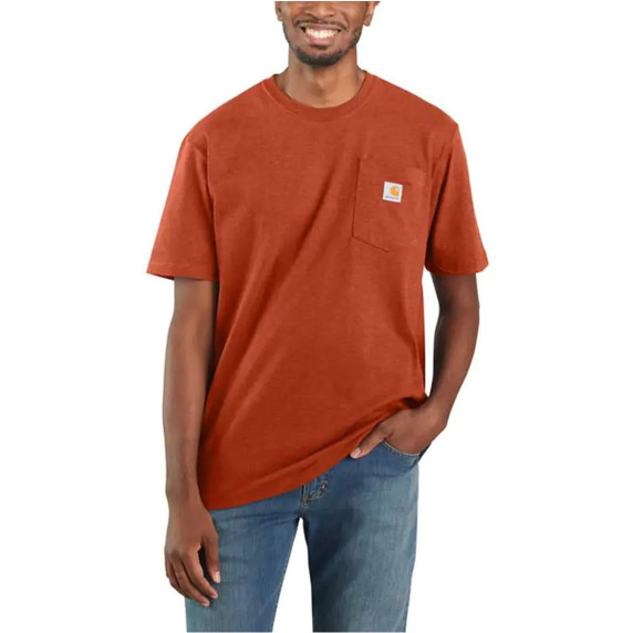 Carhartt orange sales pocket tee