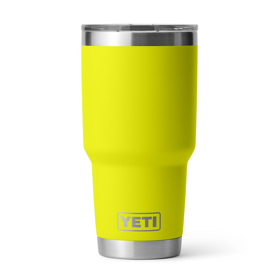 Image of the Yeti Rambler 30 oz. Tumbler with MagSlider Lid in Firefly Yellow