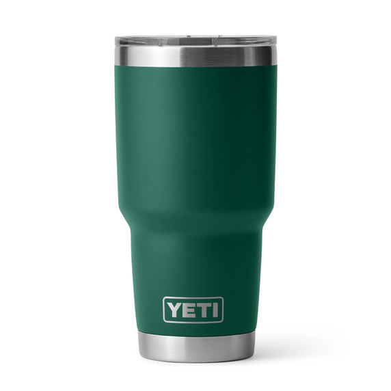 Image of the Yeti Rambler 30 oz. Tumbler with MagSlider Lid Image in Black Forest Green