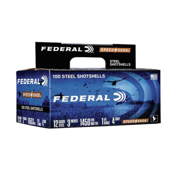 Federal 12 Gauge 3" 1 1/4oz 1450 FPS Speed-Shok Steel Waterfowl Shotshells Product Image