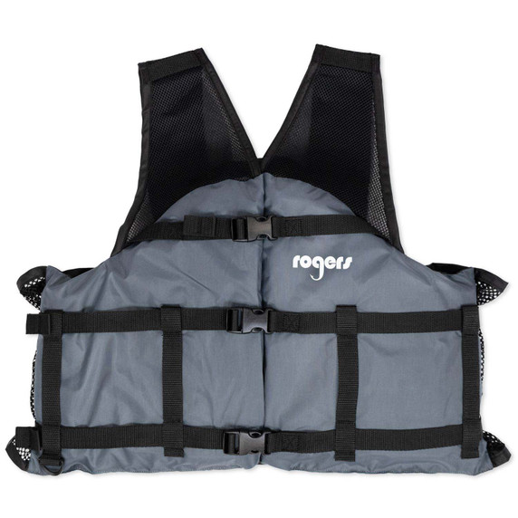 Image of the Rogers Deluxe Mesh Life Jacket in Gray