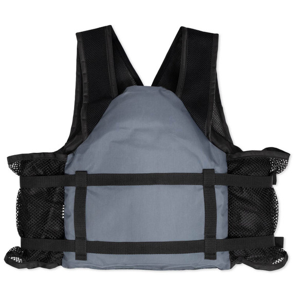 Back image of the Rogers Deluxe Mesh Life Jacket.