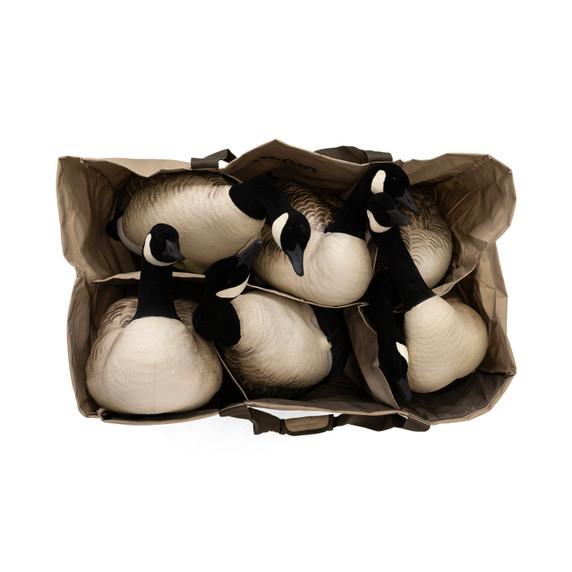 Rogers Workin' Man Series Economy 6-Slot Full-Body Goose Bag Top View with Decoys