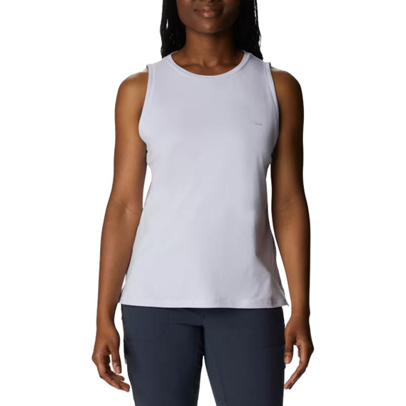 Columbia Women's Sun Trek Tank Image in Purple Tint Heather