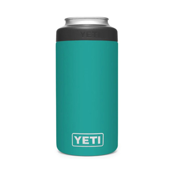 Yeti Rambler 16 oz. Colster Tall Can Cooler Image in Aquifer Blue