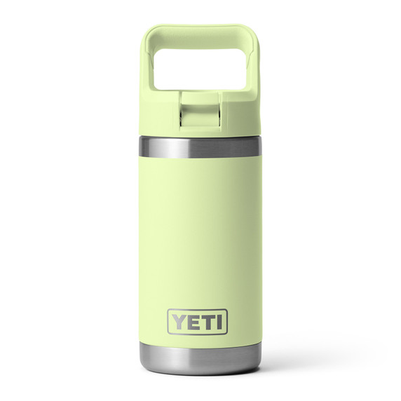 Yeti Rambler Jr. 12 oz. Kids' Water Bottle with Color-Matched Straw Cap Image in Grasshopper