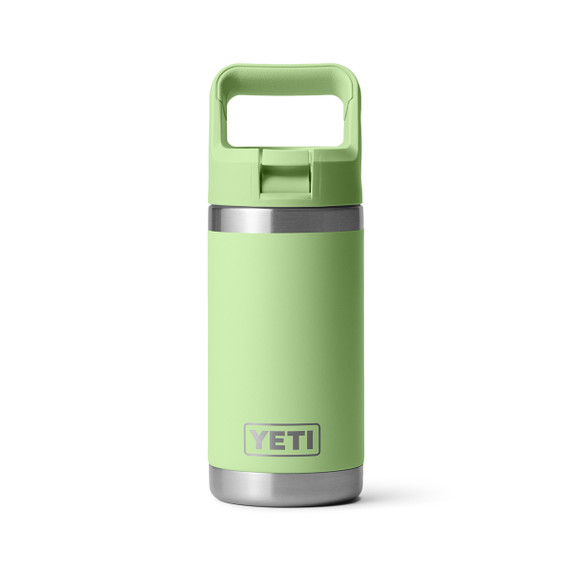 Yeti Rambler Jr. 12 oz. Kids' Water Bottle with Color-Matched Straw Cap Image in Key Lime