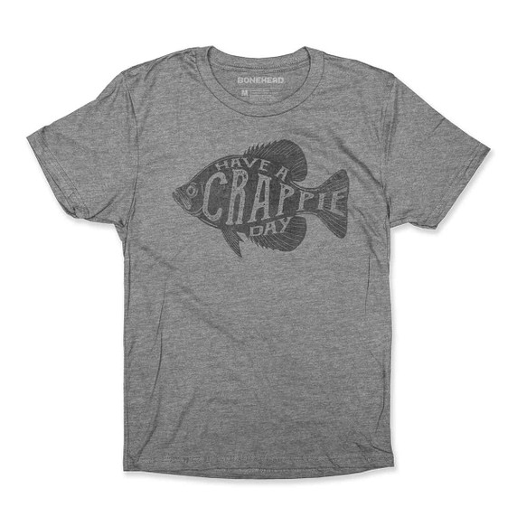 Direct Impulse Design Crappie Day Short Sleeve Shirt Image in Graphite Heather