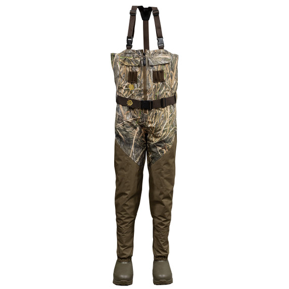 Image of the Lacrosse Alpha Agility Zip Waders with 1600 Thinsulate Boot in Mossy Oak Shadow Grass Habitat