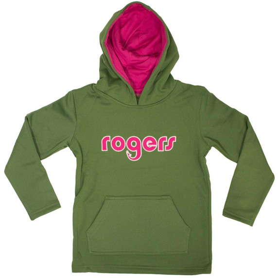 Rogers Youth Pinnacle Hoodie image in Olive Pink